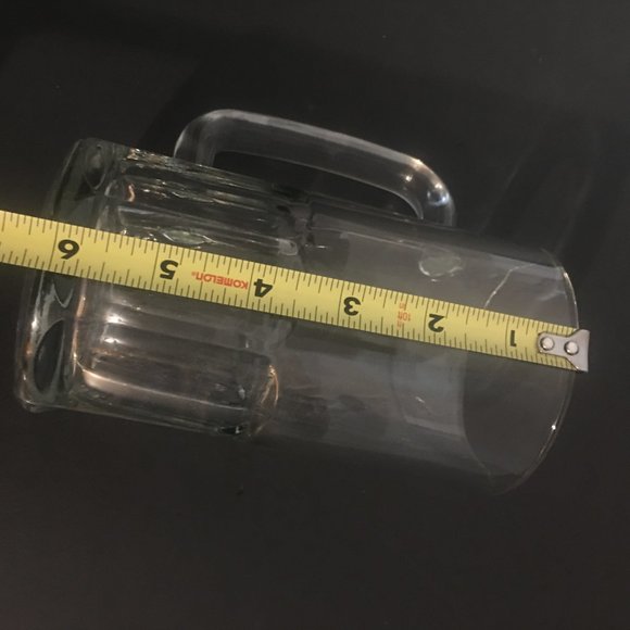 Set of 2 Large Heavy Glass Beer Mugs - Picture 12 of 12